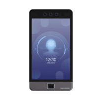 Controlo de acesso e presença - Facial, impressão digital, íris, cartão MF e PIN - 5.000 utilizadores | 150.000 registos - TCP/IP, WiFi, USB, RS485 e Wiegand | IP65 - Controladora integrada (sensor, botão de pressão e relé) - iVMS-4200 | Hik-Connect