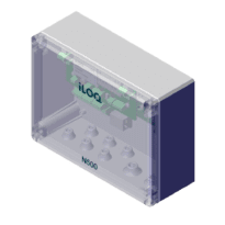 Ponte de rede - Comunica Cloud com os módulos de porta - Comunicação TCP/IP e RS485 - Fonte de alimentação DC 24/48 V ou PoE/PoE+ - Indicadores LED de estado - Caixa de proteção em plástico