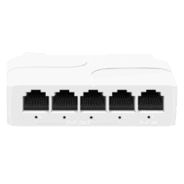 Extensor POE DIN - Permite ampliar o alcance da alimentação POE - IEEE 802.3 af/at/bt - Potência de saída 60W (Porta 2) e as restantes 30W - 4 Portas 10/100 Mbps