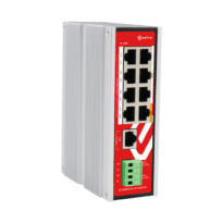 Safire DIN Switch Hi-PoE - 8 puertos FE PoE + 1 Uplink RJ45 -  8x10/100Mbps + 1x10/100Mbps - 7 Puertos PoE+ 30W + 1 Puertos Hi-PoE 60W - PoE Watchdog - Hasta 80W Potencia PoE total