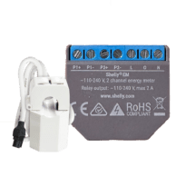 Shelly EM + 50A - WiFi 2.4 GHz IEEE802.11 b/g/n - Medidor de consumo - Suporta 110-230 V - Ideal para habitação - Compatível com Alexa e Google