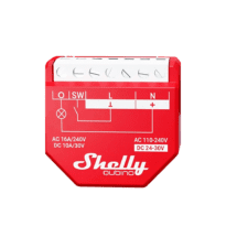 Relé Shelly Wave 1PM - Z-Wave / Requiere HUB Z-Wave - Qubino - Relé inteligente  - Soporta alimentación AC y DC - Medidor de consumo - Compatible con Alexa y Google