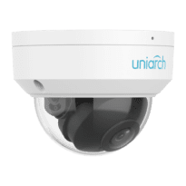 Câmara Domo IP Uniarch Wi-Fi - 2 MP | 2.8 mm | microSD 512 GB - IV 30 m | Wi-Fi - UMD | IP67 | IK10 - Mic