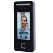 Controlo de Acesso e Presença - Facial, impressão digital, teclado e cartão MF - 6.000 usuários / 150.000 registos - TCP/IP, USB, RS485 e Wiegand - Controladora integrada : Adequado para uso exterior IP65 - Software SmartPSS