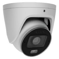 Cámara IP Turret 8 Megapíxel Ajax - 1/2.8" Progressive Scan CMOS - Lente varifocal motorizada 2.8~12 mm - IR 60 m | Luz blanca 40 m |  PoE 802.3at/af - 120 dB TrueWDR | Detección de movimiento | IA -  MicroSD hasta 256GB | Color Blanco