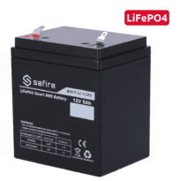 Bateria recarregável - Lítio LiFePO4 - Tensão 12V - Capacidade 5Ah - 3000 ciclos - 90 (largura) x 101 (Altura) x 70 (Fundo) mm / 0.7Kg
