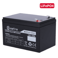 Bateria recarregável - Lítio LiFePO4 - Tensão 12V - Capacidade 12Ah - 3000 ciclos - 151 (largura) x 99 (Altura) x 99 (Fundo) mm / 1.7Kg