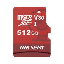 Cartão microSD Hikvision - Capacidade 512 GB - Classe 10 | Velocidade R/W: 95/55 MB/s - Ciclos E/P: até 300 - CCTV, Câmaras Home, Smartphones, Tablets