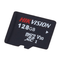 Cartão de Memória Hikvision - Tecnologia 3D TLC NAND - Capacidade 128 GB - Classe 10 | Velocidade de escrita 85 MB/s - Mais de 3000 ciclos de leitura/escrita - Adequado para dispositivos de Videovigilância