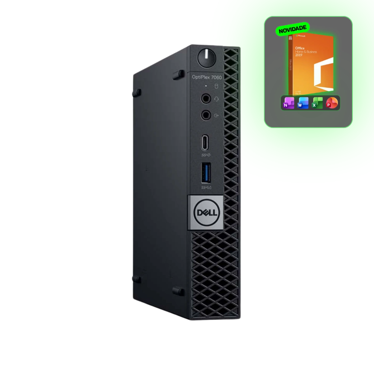 DELL 7060 MICRO CORE i3-8100T 8GB 128GB SSD WIN 11 PRO - OFERTA OFFICE 2019 C&E