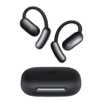 Auscultadores sem fios AeroFit 2 Air Soundcore - IA para tradução em tempo real - Carregamento sem fios | Turbo BASS - Personalização através da aplicação Soundcore - Resistente à água IP68