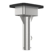 Soporte techo - Altura 311.5 mm | Base 154 x 206 mm - Apto para uso en exterior - Color gris - Acero inoxidable