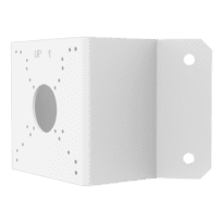 Suporte de esquina - Para câmaras bullet e dome - Apto para uso no exterior - Cor branco - Passador de cabos - 127 mm (Al) x 207 (Lg) x 115.6 (Pf) mm