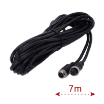 Cable para cámaras IP - Conector M12 aviación - 6 Pines - Longitud 7m - Hembra - Hembra