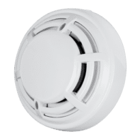 Detector convencional óptico de incêndio - Certificado EN54 part 7 - Duplo LED de alarme para sua visualização desde qualquer lugar - Fabricado em material ABS com resistência ao calor - Não inclui base - Base intercambiável com toda a gama DMTech convencional