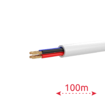 4 condutores de sinal  - Condutor de cobre nu (99,95%) 
 - Revestimento em PVC de grande flexibilidade 
 - Bobine de 100 metros 
 - RCP Eca 
 - Mínima perda