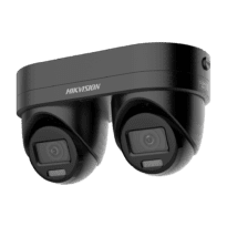 Hikvision Câmara Turret IP gama PRO - Resolução 4 megapixels (2688x1520) (2 canais) - Lente 2.8/4 mm em 1 câmara (2 canais) | IV 30m - Deteção de movimento 2.0 | AcuSense 3.0 - SRB: Luz vermelha e azul de dissuasão | SL: Luz branca - PoE+ | Microfone e altifalante | IP67 | NEMA 4X