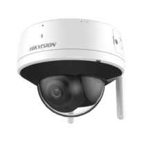 Cámara Domo IP Hikvision - Gama Wi-Fi  - 2 MP | Lente 2.8 mm | MicroSD 512 GB - EXIR 2.0 | IR 30 m | DWDR | 2 antenas | H.265 - WEB, Software CMS, Smartphone y NVR - IP66 | Micrófono y Altavoz integrados