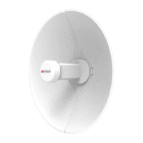 Transmissão de alta velocidade até 867 Mbps - Ponte sem fios para exterior de 5 GHz  - Antena direcional de alto ganho de 23 dBi  - PTP até 20km - Estrutura blindada com certificação de estanqueidade IP66 - Gestão centralizada integrada através de uma plataforma web