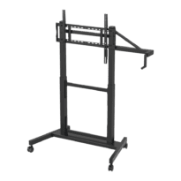 Suporte de rodas - Peso suportado 120 Kg - VESA 800x600 mm - Altura ajustável com manivela
