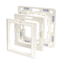 Shelly Wall Adapter Legrand - Conecta micromódulos Shelly a molduras Legrand - Compatível com o interruptor Shelly Wall Switch 4 - Instalação limpa, sem alterar o chassis - Mantém a estética original da parede - Design em plástico resistente à pressão