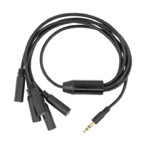 Shelly Splitter 1 para 5 - 3.5mm jack - Multiplica uma entrada Jack em cinco saídas - Ligação Plug & Play sem necessidade de ligações - Compatível com o módulo Shelly compacto - Compatibilidade com sondas do tipo DS18B20 - Tipo de conector físico: Jack de 3,5 mm (TRS)