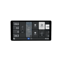 Shelly Wall Display X2 Cinzento - Ecrã tátil 6,95" a cores para controlo - Capacidade do relé interno: 1 canal de até 5A - Wi-Fi 2,4GHz / Bluetooth  - Suporta AC 110-240V / Relé interno integrado 5A - Compatível com a Alexa e o Google