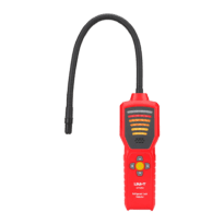 Detector de fugas de refrigerante - Sensor reemplazable de alta sensibilidad - Alarma con señal audible - Detecta amplia variedad de refrigerantes - Sensibilidad ajustable (6 niveles)