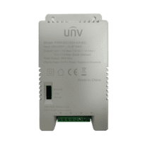 Fuente de alimentación multicanal Uniview - 4 canales - Salida 12VDC 4A (1A / canal) / 40W - Entrada 200 - 240VAC - Conector AC de entrada C4 - Compatible con gamas Easy y Prime