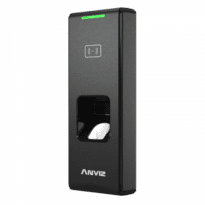 Leitor biométrico autónomo ANVIZ - Impressões digitais e RFID - 3.000 gravações / 50.000 registos - TCP/IP, WiFi, Bluetooth, RS485, miniUSB, Wiegand 26 - Controladora integrada - Adequado para exteriorIP65