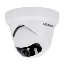 Hikvision - Câmara panorâmica IP Turret da gama PRO - Resolução 4 Megapixel - Lente 1.68 mm | Visão panorâmica 180º - Alcance IR 10 m | PoE - Apta para Interior