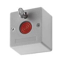 Hikvision - Botón de pánico cableado - Carcasa ignífuga de ABS  - Modo de conexión NO/NC