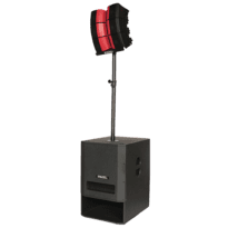 Altifalante line array portátil DSPPA
 - Sistema ativo DSP Classe D 500W+150W
 - Subwoofer 15" | Matriz 3 uds 2x4"+1"HF - Bluetooth TWS | DSP 4 modos EQ
 - Misturador 2 canais XLR/Jack
 - Eventos móveis | Som ao vivo