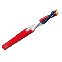 Bobina de cabo entrançado blindado - Bobine de 500 metros - Condutor de cobre 2 x 1.0mm2 - Certificado de CPR Cca -1sb, a1, d1 - Certificado EN 50575 - Resistência 21 /Km