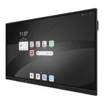 Monitor interativo 98" - Resolução 4K - Android 14 - Processador Quad-Core - 8 GB RAM e 128 GB ROM - Conjunto de microfones