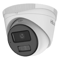 HiLook câmara Turret IP - Resolução 4 Megapixel (2560x1440) - Lente 4 mm  - Microfone integrado - Luz híbrida alcance 30 m | PoE | IP67 - Deteção de movimento 2.0 (apenas para humanos)