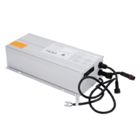 Fonte de alimentação AC / DC - Bateria de lítio LiFePO4 incluída - Capacidade 512Wh - Saída CC 12 V / 1.67 A / 20 W - Tensão de entrada 165 - 265 Vac - Para ligação em candeeiro de iluminação pública