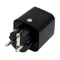 Shelly Plug PM Gen3 (Negro) - Monitoreo preciso del consumo eléctrico - Protección contra sobretensión / Schuko (F/E) - WiFi 2.4GHz / Bluetooth / Matter / Range Ext - Soporta AC 230V / 3000W / 13A - Compatible con Apple Homekit / Alexa y Google