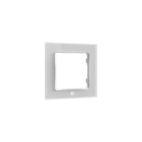 Shelly Wall Frame 1 - Moldura decorativa individual para um visual elegante - Permite agrupar dois interruptores Shelly - Compatível com Wall Switch 1, 2 e 4 botões - Acabamento branco brilhante de alta qualidade - Design minimalista com bordas retas