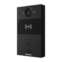 Videoporteiro IP em superficie - Câmara 2 Mpx | Áudio bidirecional - Abertura com cartão EM/MF e NFC 2 relés - PoE, padrão SIP - Manutenção Cloud - Ligação via Cloud | Saída 12V
