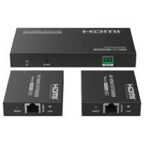 Extensor divisor de sinal HDMI - Alcance 40 m - Resolução 4K - Permite ligações 1:2 - HDMI Loop out - POC - Cabo de alimentação eléctrica