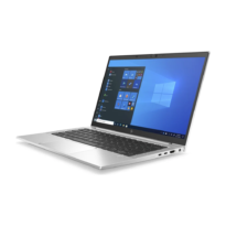 Portátil HP EliteBook 830 G8, perspetiva frontal; fotografia ilustrativa, teclado e opções podem variar