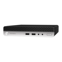 HP ProDesk 400 G5 Mini, perspetiva de três quartos